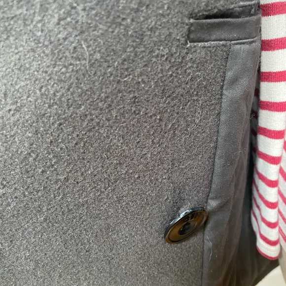 Uniqlo U Lemaire Wool Blend Pea Coat S Excellent - Picture 4 of 9